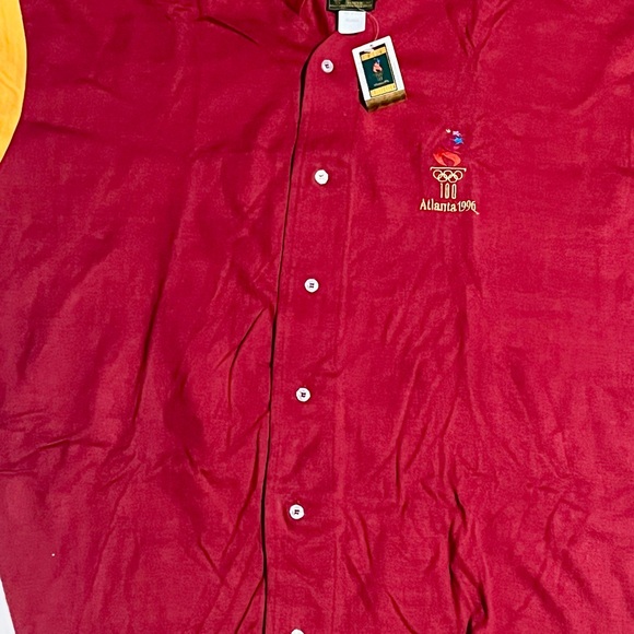 Atlanta 1996 deadstock baseball jersey style cotton button up sz xl - Picture 9 of 9